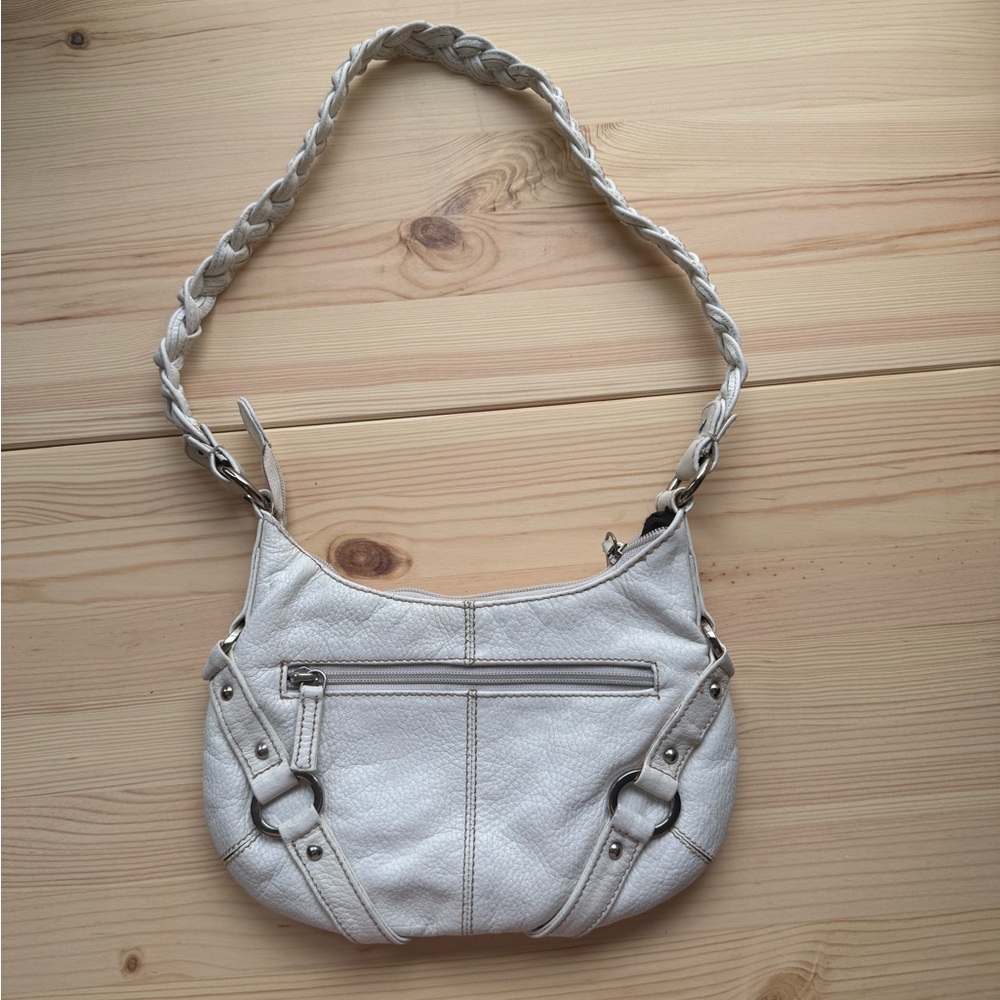 Michael Rome Cream Shoulder Bag